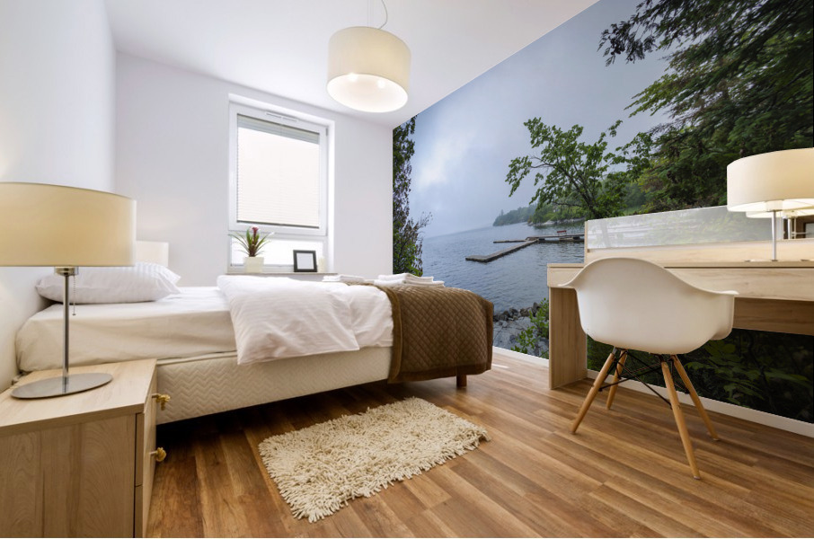 Manitoba Pioneer Camp Dock Mural print