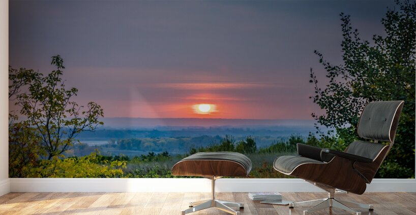 Red Wine Sunset Wall Murals
