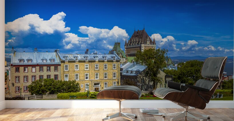 Old Quebec City Panorama Wall Murals