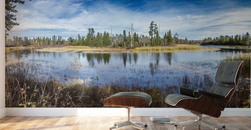 Horseshoe Bend Panorama at Pine Point Rapids Wall Murals