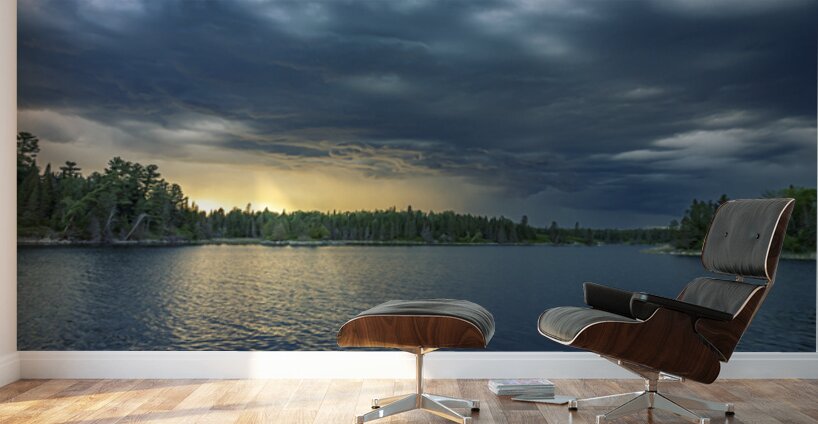 Moody Sunset Panorama Wall Murals