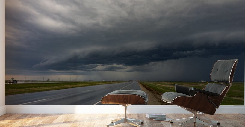 Stormclouds on the Highway Wall Murals