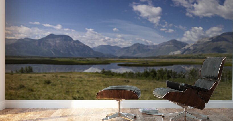 At the Base of the Rockies - Panorama Wall Murals