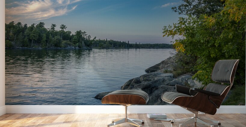 Rocky Shoreline Reflection Wall Murals