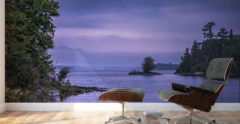 Fog on Shoal Lake Wall Murals