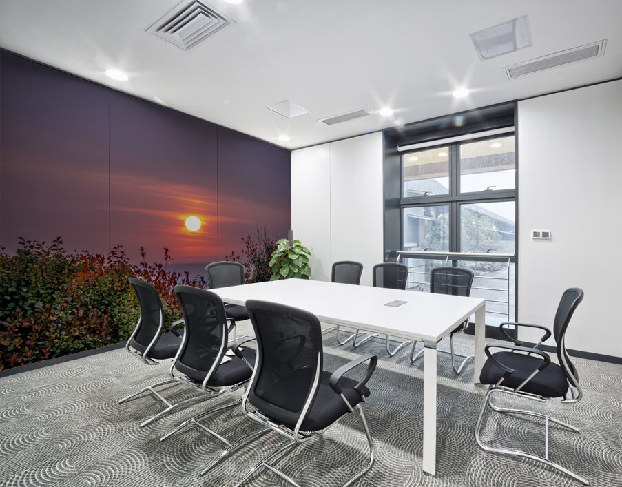 Red Sunset Wall Printing