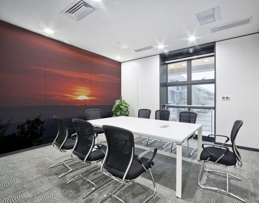 Red Wine Sunset Wall Printing