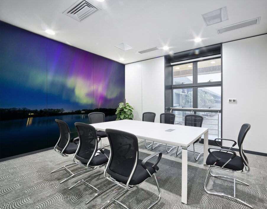 Auroras by the Lake Wall Printing