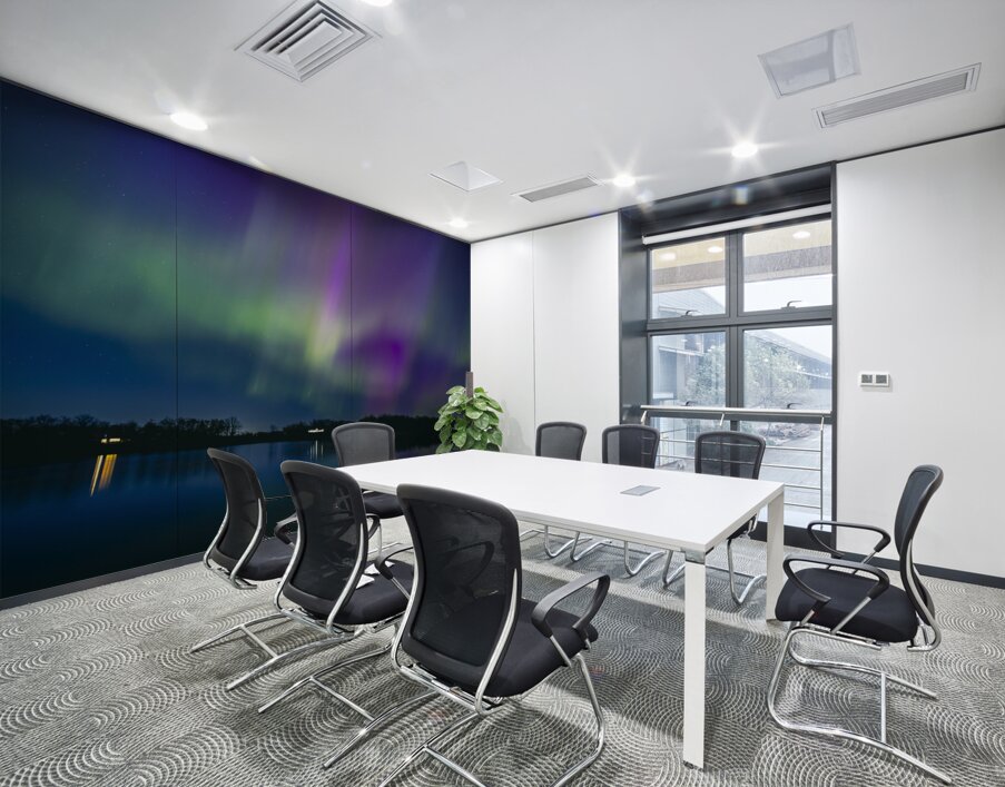 Northern Lights on the Lake Wall Printing