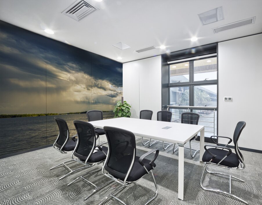 Rain on the Lake Wall Printing