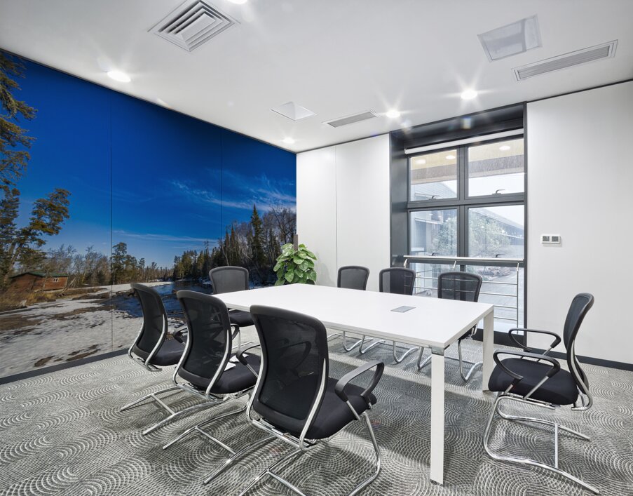 Pine Point Rapids Shelter Wall Printing