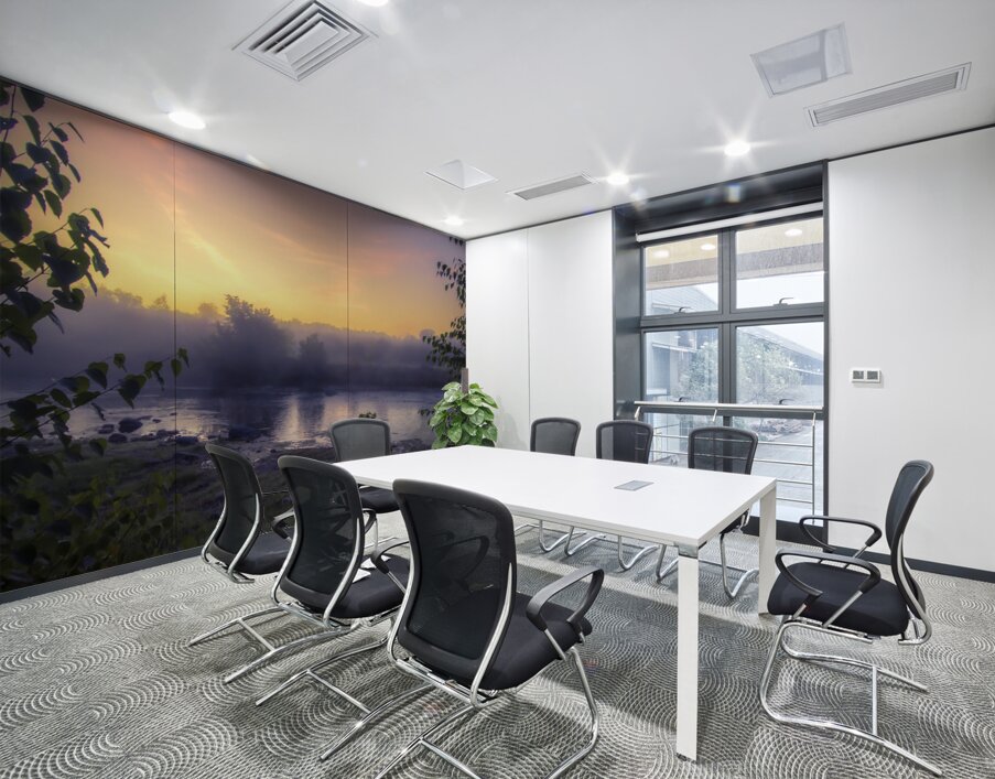 Foggy Sunrise on the Roseau River Wall Printing