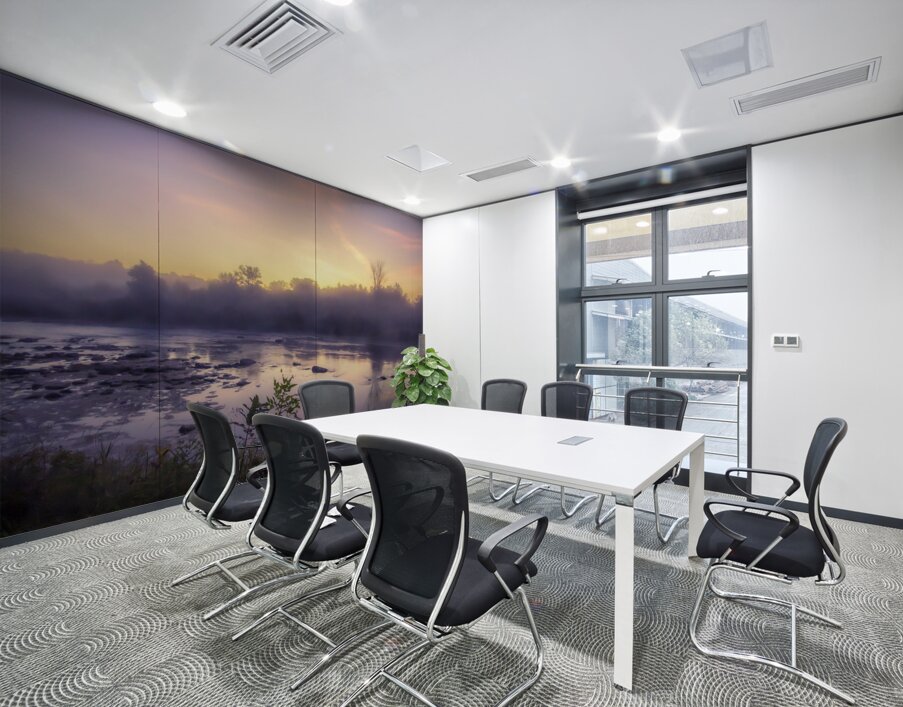 Foggy Sunrise on the Roseau River Wall Printing