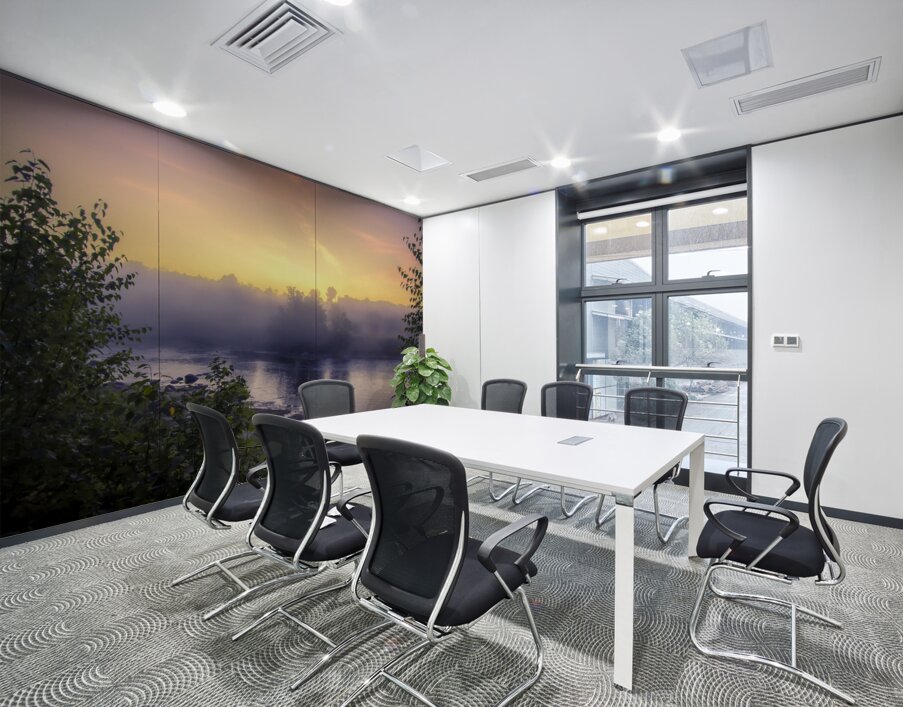 Foggy Sunrise on the Roseau River Wall Printing