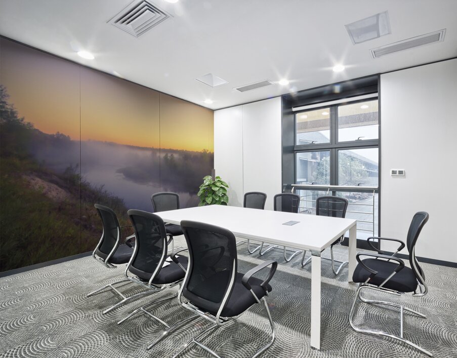 Foggy Sunrise on the Roseau River Wall Printing