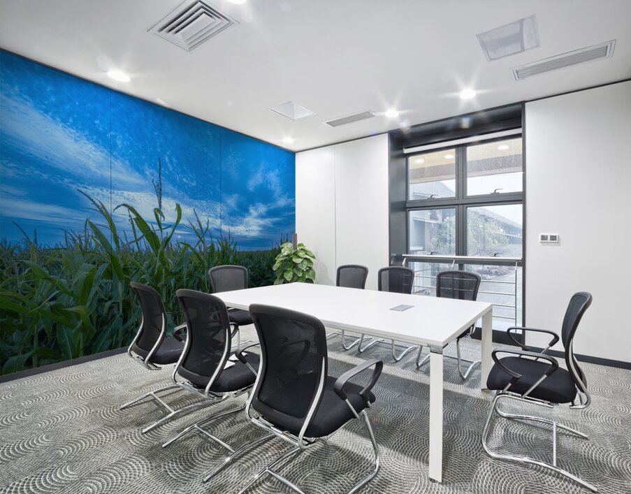 Cornfield at Sunset Wall Printing