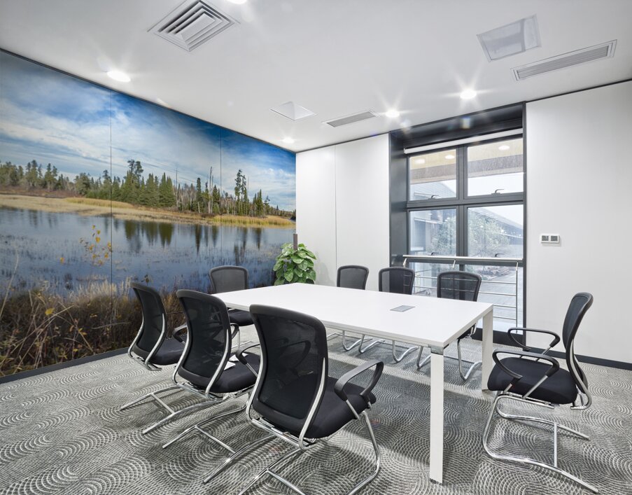 Horseshoe Bend Panorama at Pine Point Rapids Wall Printing