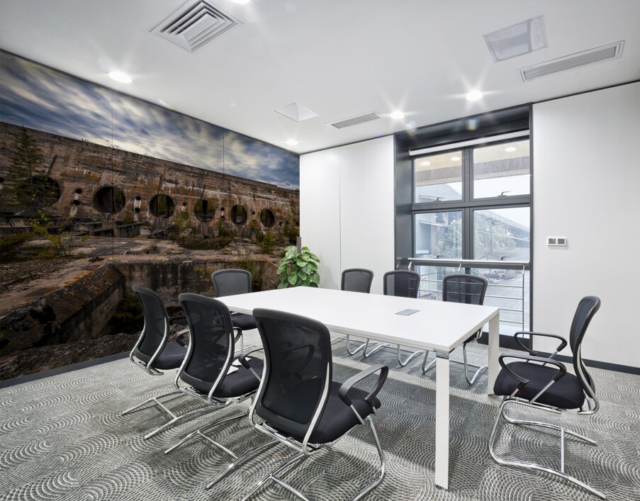 Dam Ruins Wall Printing