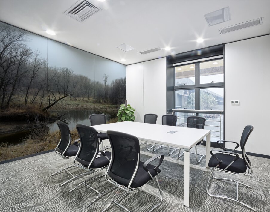 Fog by the River Wall Printing