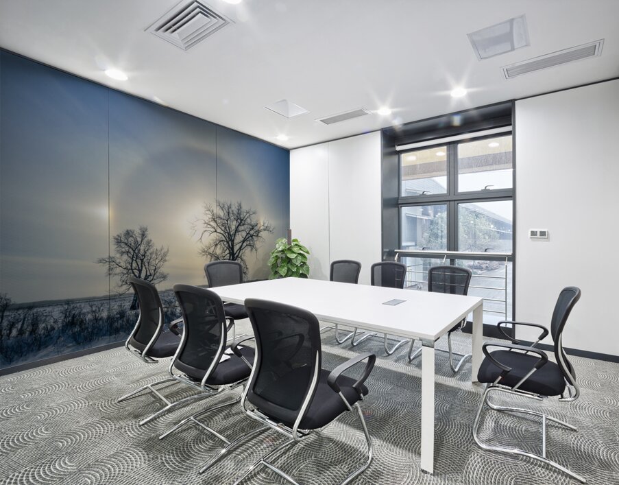 Sundogs Behind Lone Trees Wall Printing