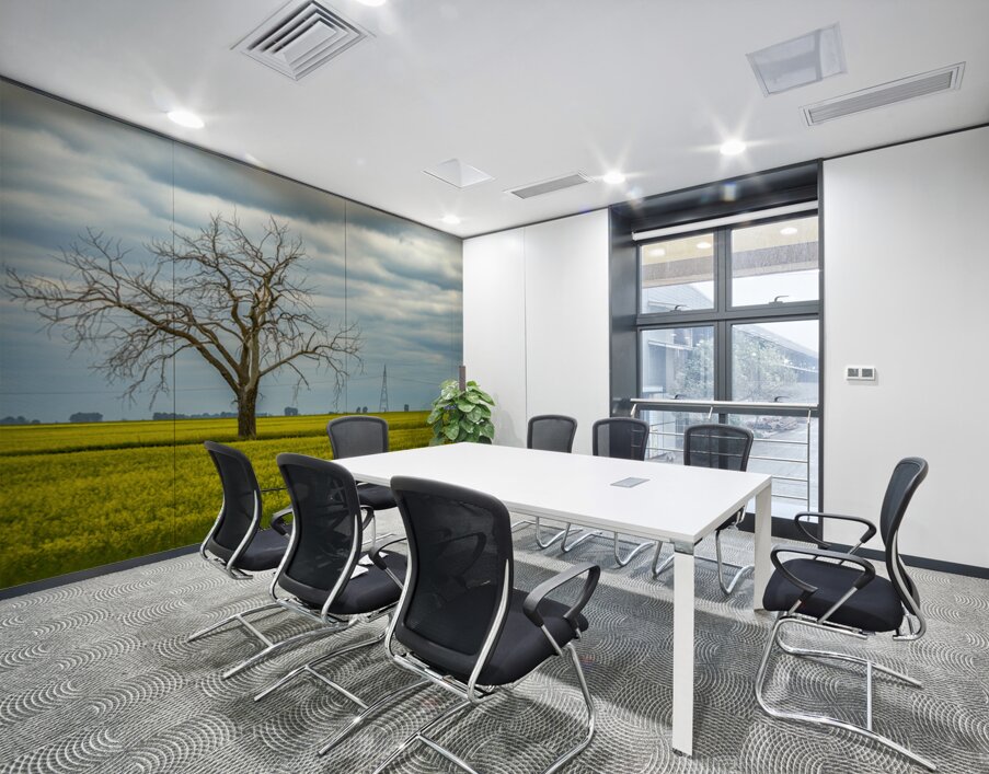 Solitude in Yellow Wall Printing