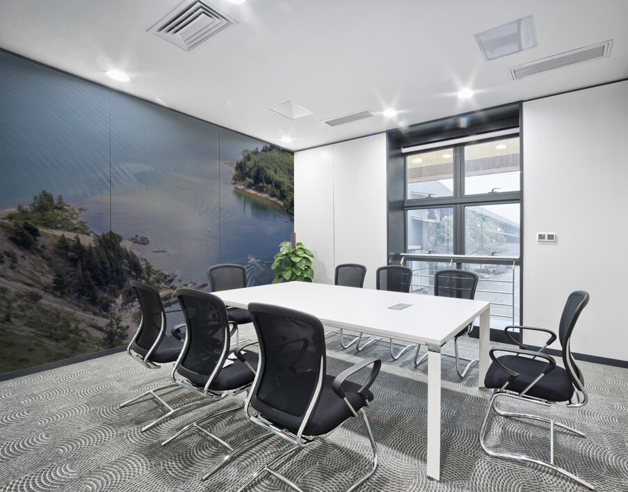 Boating on Waterton Lakes Wall Printing