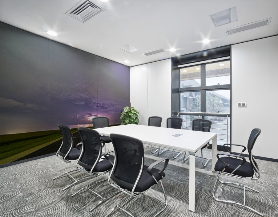 Storm Under Auroras Wall Printing