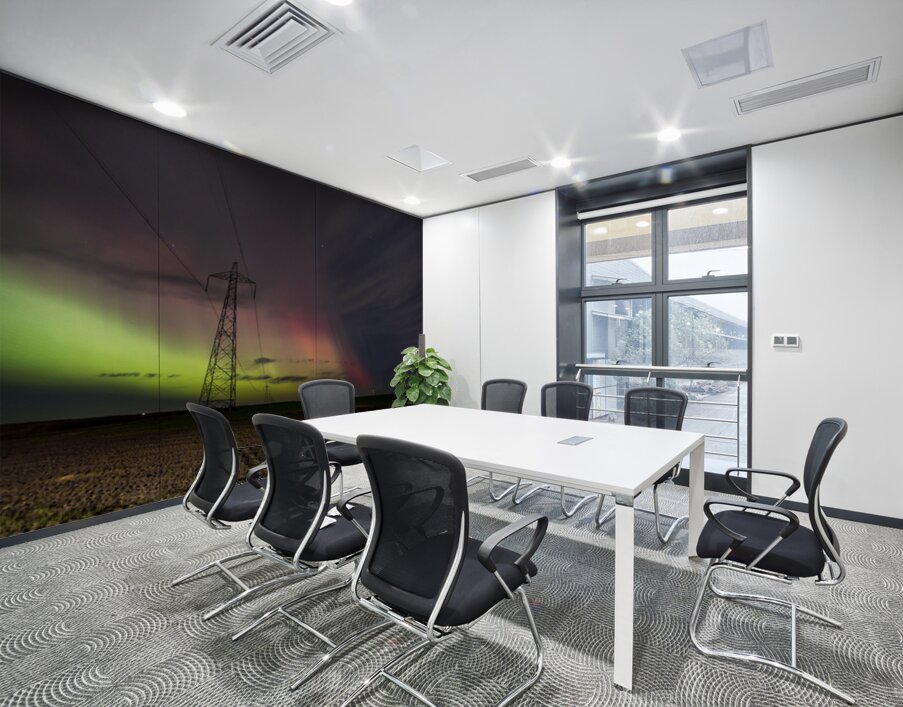 An Electric Night Wall Printing