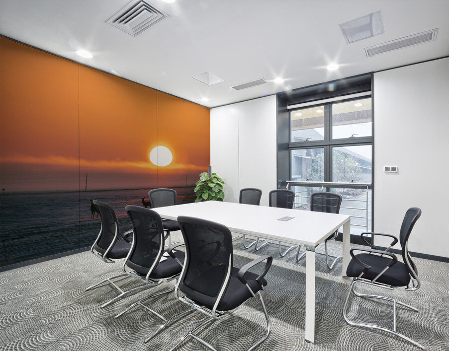 Deer in Sunrise Wall Printing