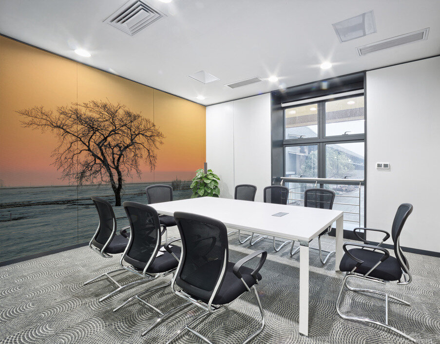 Lone Tree in Pastel Wall Printing