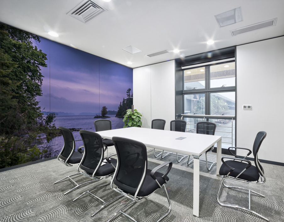 Fog on Shoal Lake Wall Printing