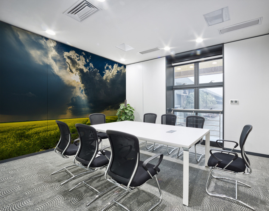 Heavens Ray Wall Printing