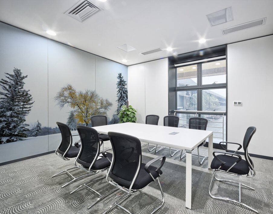 Trees Under the First Snow Wall Printing