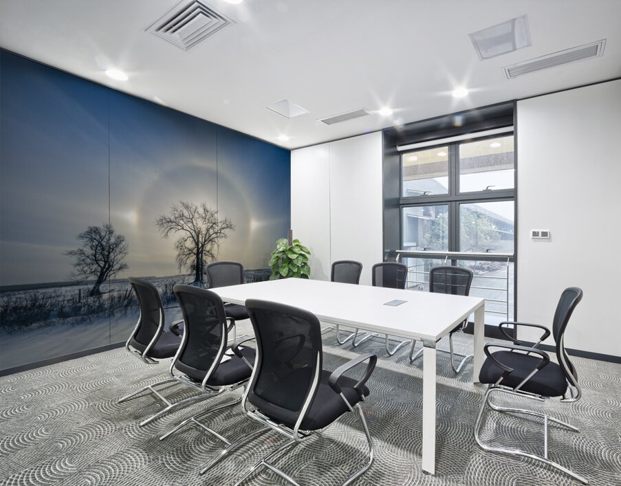 Sundogs Behind Lone Trees Wall Printing