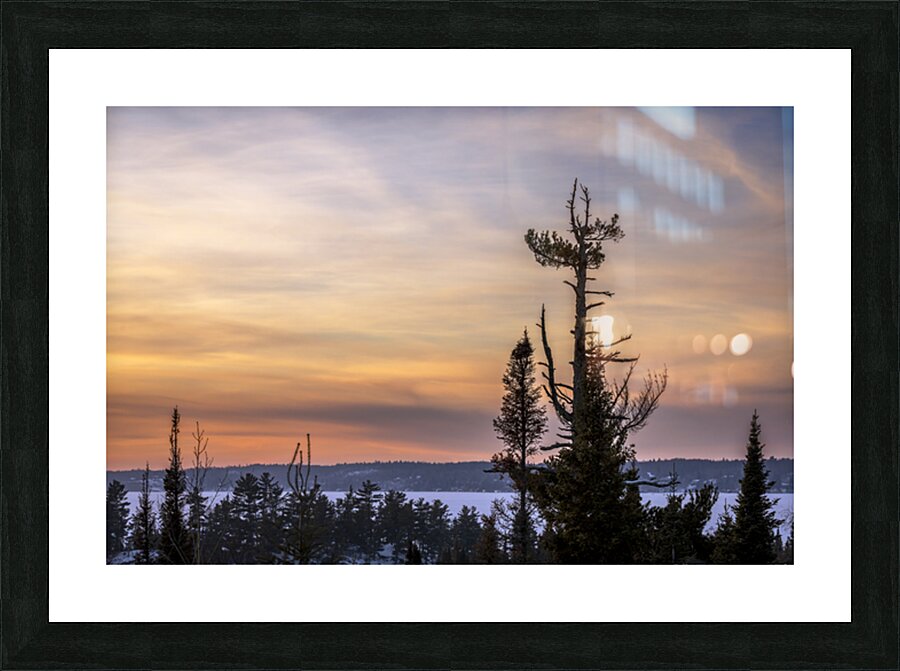 Overlooking Falcon Lake Picture Frame print