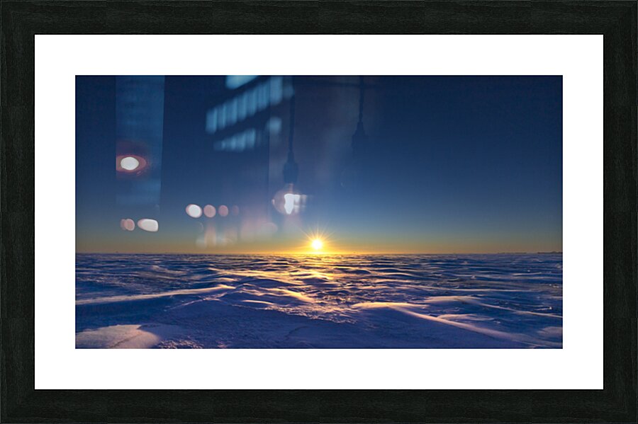 Frozen Sunset Picture Frame print