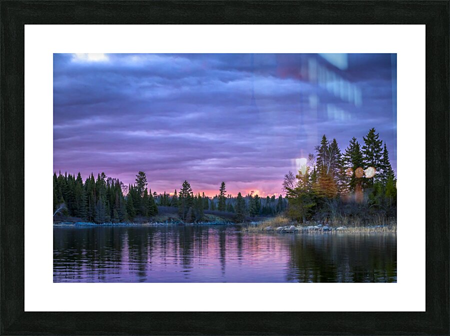 Sunset Over Still Waters Picture Frame print