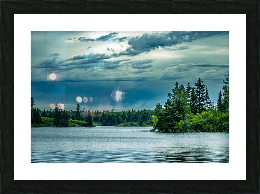 Cloudy Day on the Lake Picture Frame print