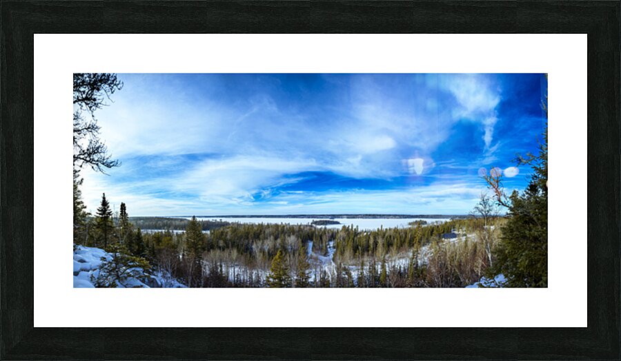 Top of the World Panorama Picture Frame print