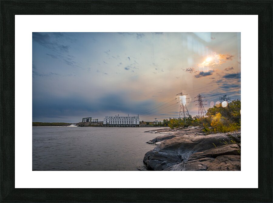 Great Falls Dam Picture Frame print