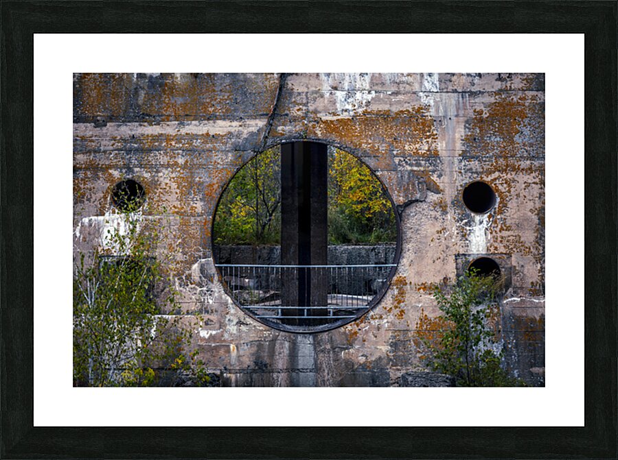 Turbine Hole Picture Frame print