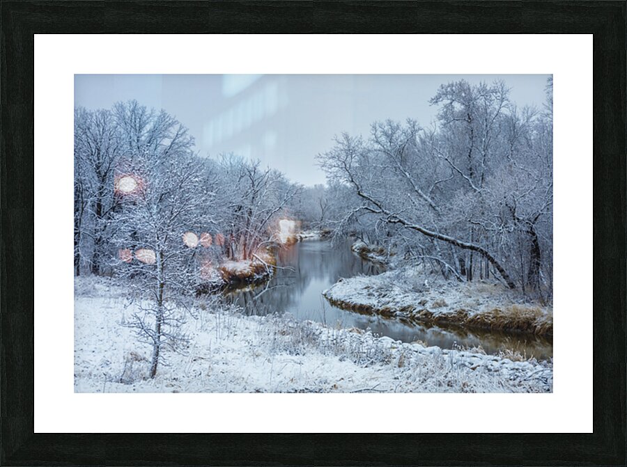 Freezing River Picture Frame print