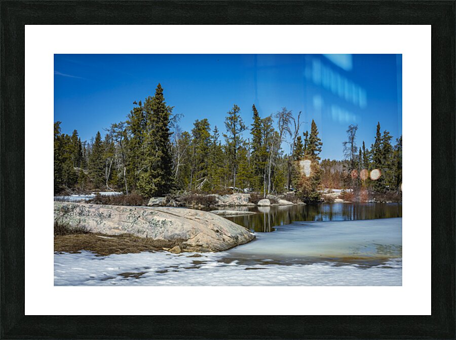 Melting Ice Picture Frame print