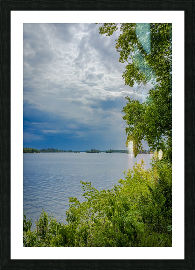 Lake of the Woods Shore Picture Frame print