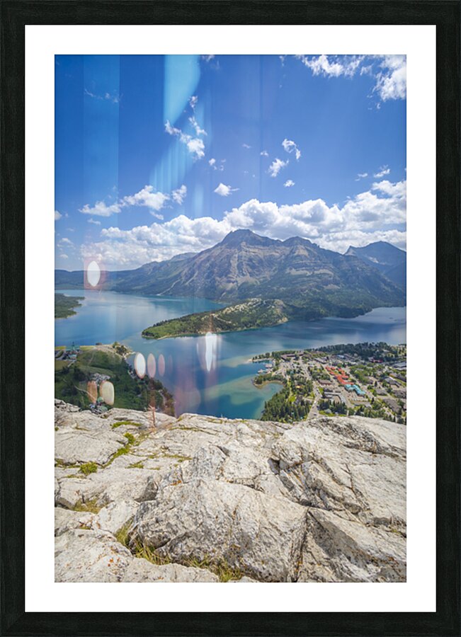 Above It All: Waterton’s Bear Hump Vista Picture Frame print