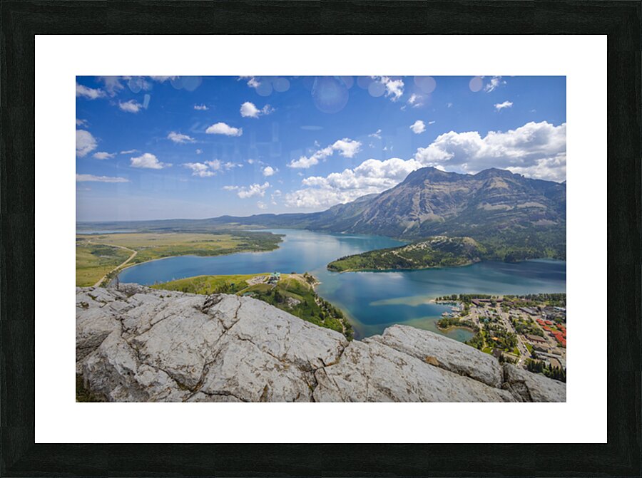 Waterton Lakes View Picture Frame print
