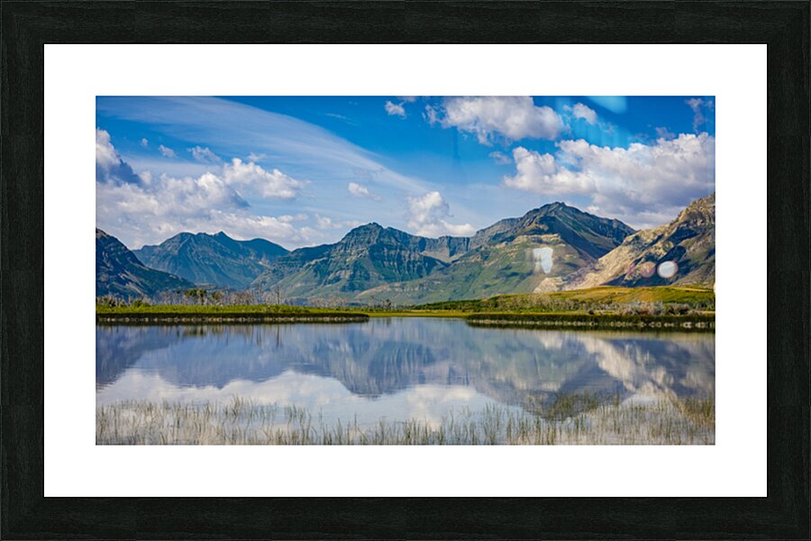 At the Base of the Rockies Picture Frame print