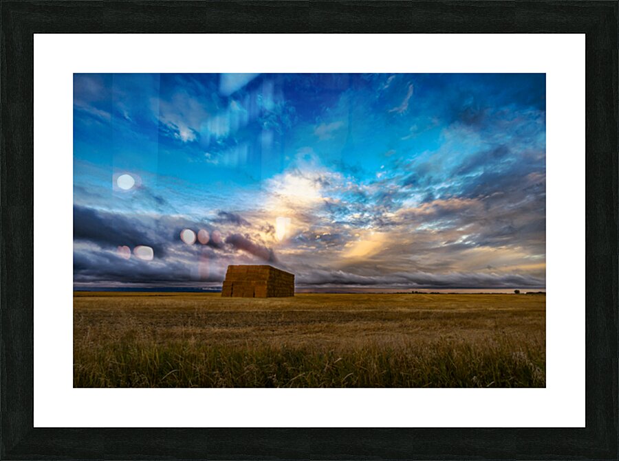 Haystack Picture Frame print