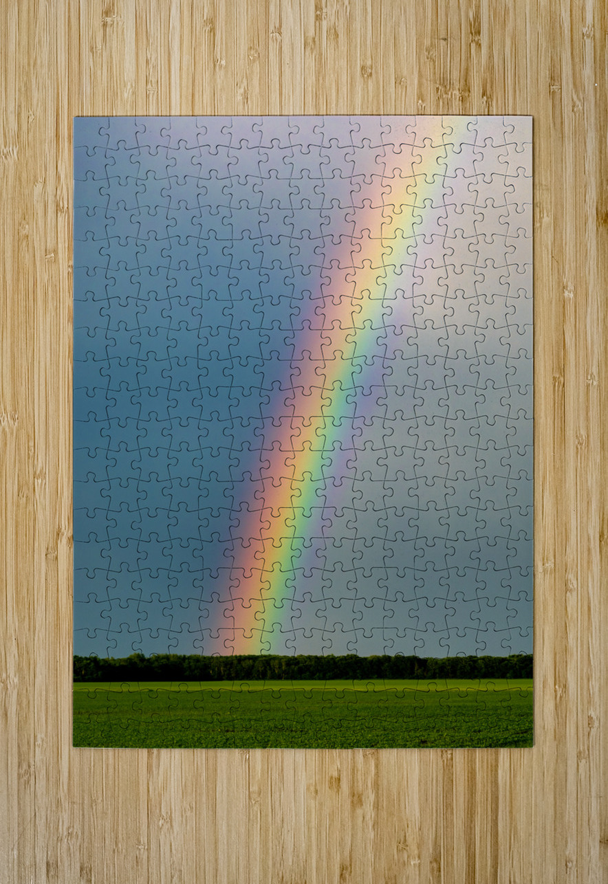 Rainbow in the Prairies Marc Gilbert Photography Puzzle printing