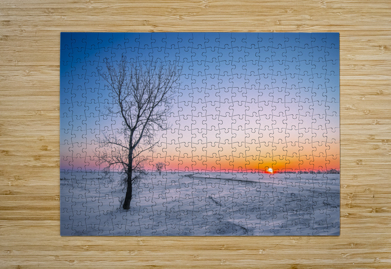 Lone Tree at Sunrise Marc Gilbert Photography Puzzle printing